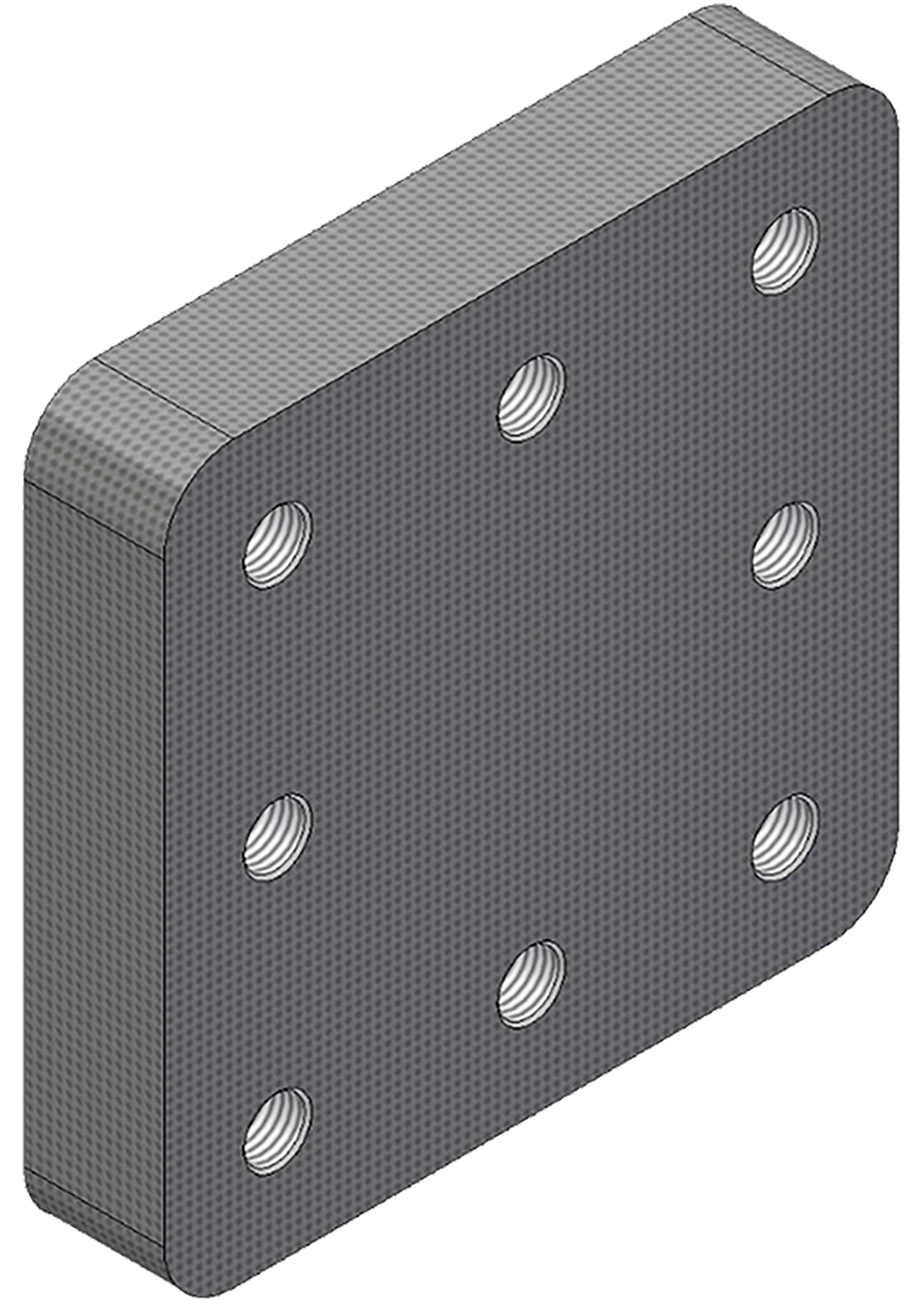 Walterscheid Anschweißplatte "ASP7145-210" M 20 IG, Lochbild B x H 145 x 145 mm, 8004472