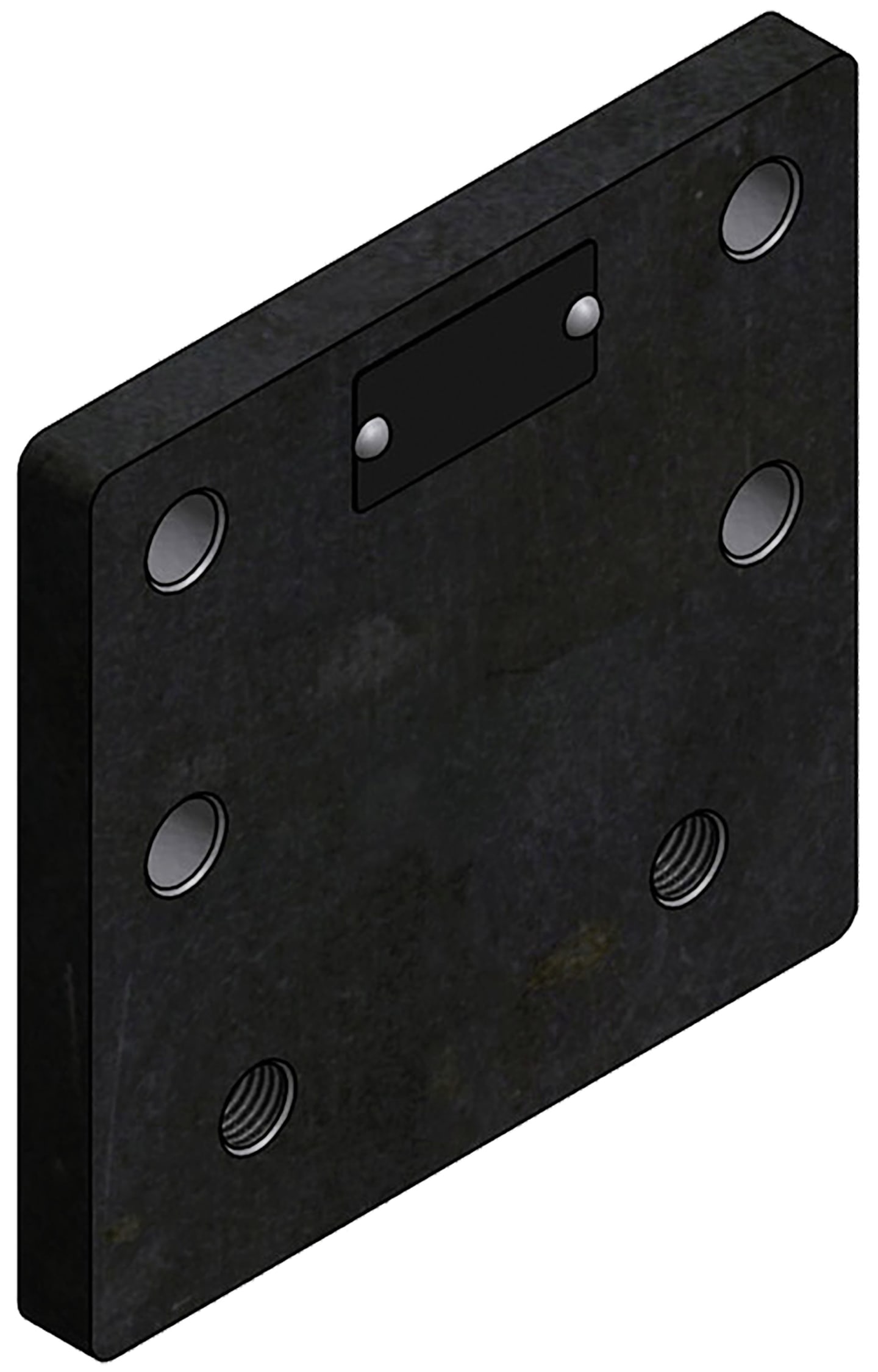 Walterscheid Anschraubplatte "ANP50-4/1-2", 170 x 180 x 20 mm, Lochbild B x H 140 × 80 mm, M 16 IG, für Kugelkupplung KF50, 8000583