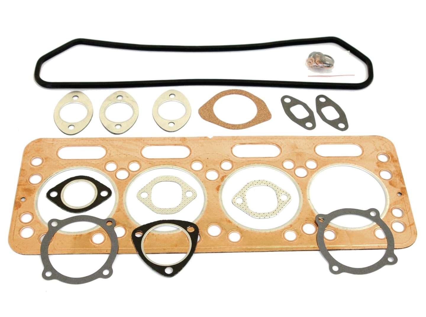Motordichtsatz oben, für 4-Zylinder-Motor Mercedes Benz OMCO3, Traktor Fiat 750, 850, 880