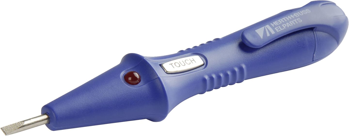 Herth + Buss Spannungsprüfer mit LED-Anzeige, Wechselspannung 110 – 250 V, 90 940 100