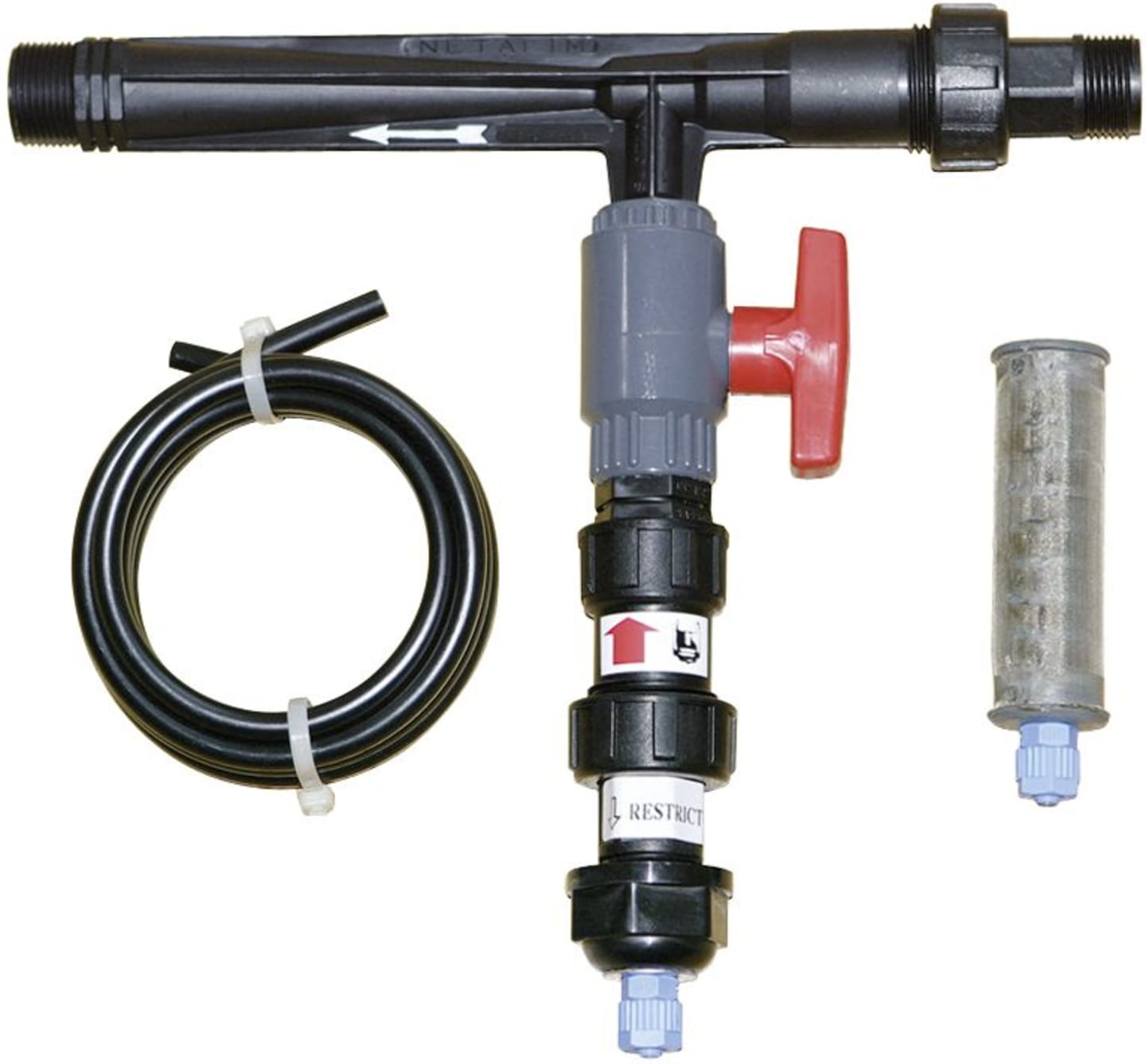 NETAFIM™ Düngerdosierer "Venturi" 3/4" AG, 900 l/h, mit Ansaugeinheit, für Bewässerungssystem, 33000-001300