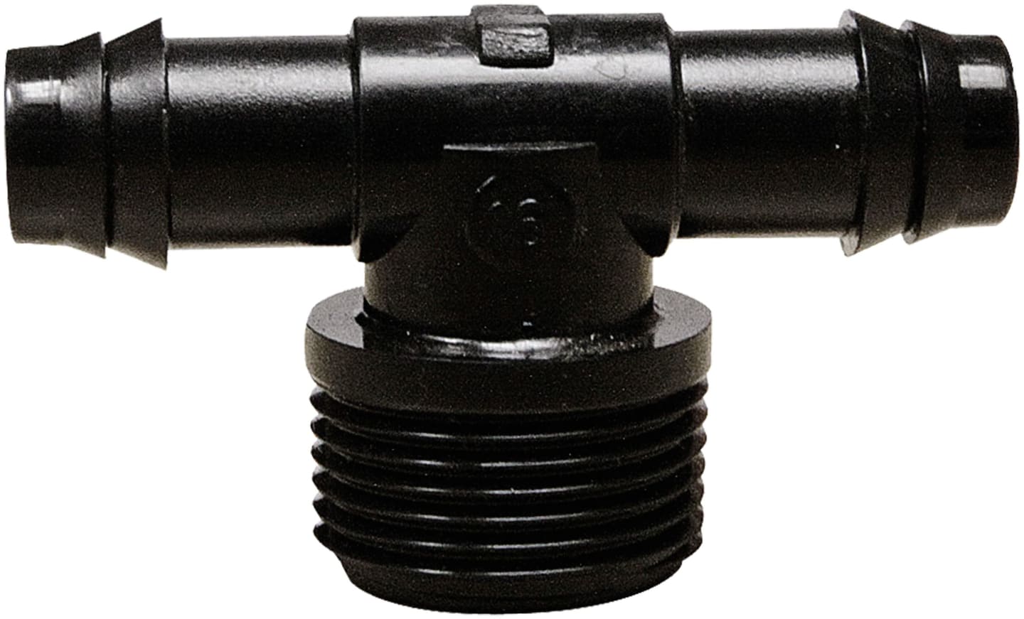 NETAFIM™ T-Verbinder Schlauchstutzen x Außengewinde zöllig, für dickwandiges Tropfrohr, PE-Rohr