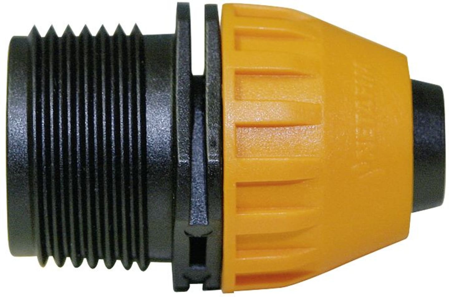 NETAFIM™ Verbinder gerade, kurz, 16 mm x 3/4" AG Flare, für dickwandiges Tropfrohr, 32500-025920