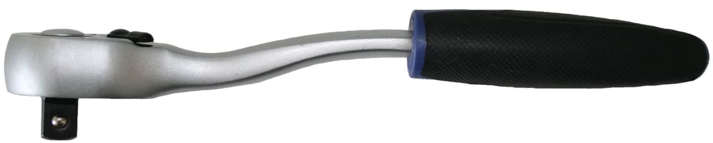 KUNZER Ratsche 1/2 " gekröpft, mit Feinverzahnung 250 mm, CrV (Chrom-Vanadium-Stahl), 7SS150-KN12