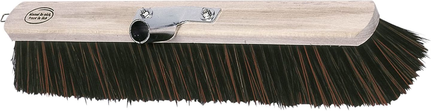 KERBL Großraumbesen Arenga/Elaston, Rücken Holz, geschraubter Stielhalter Metall