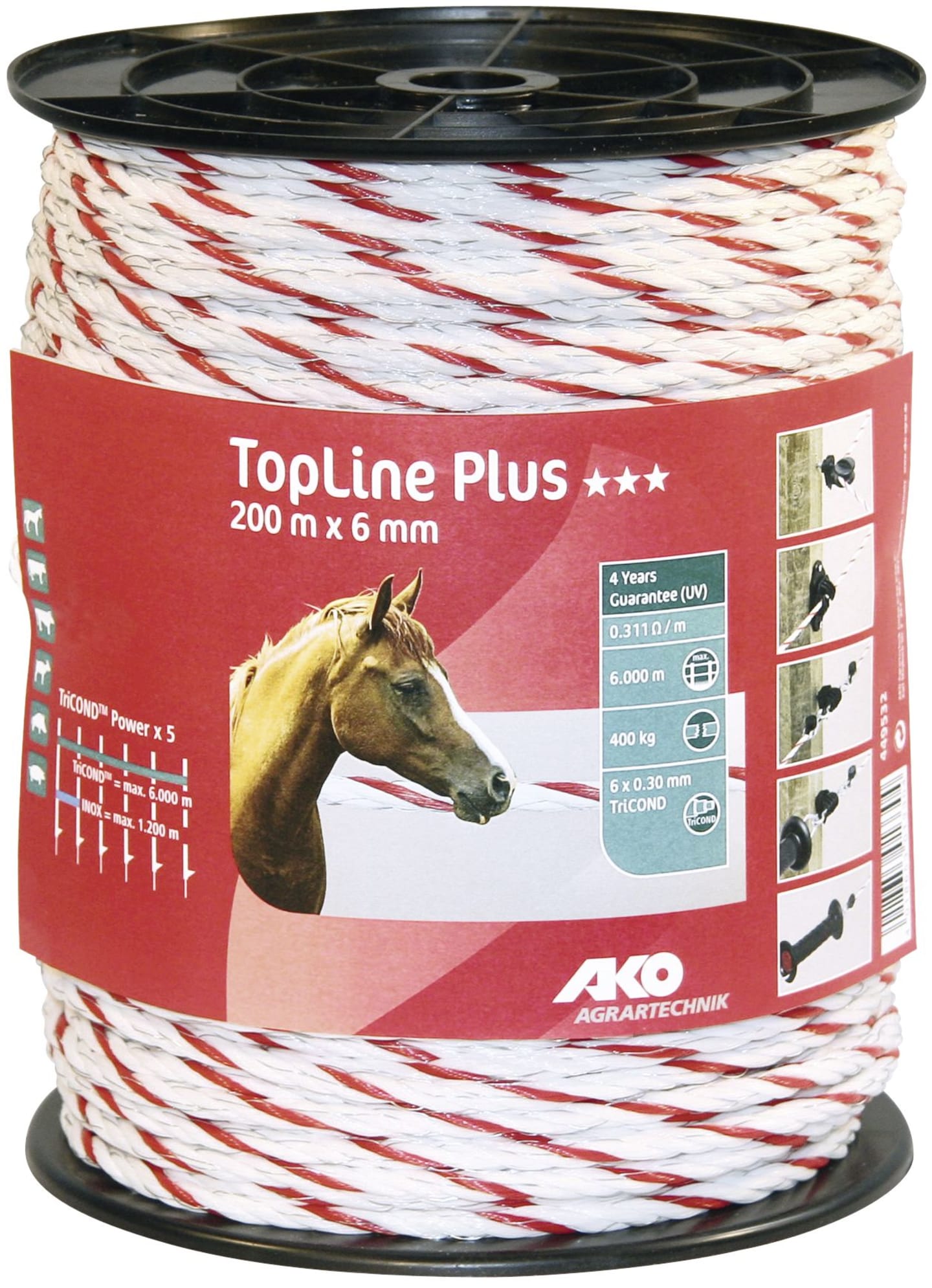 Ako Elektroseil "TopLine plus" Leiter TriCond 6 x 0,30 mm