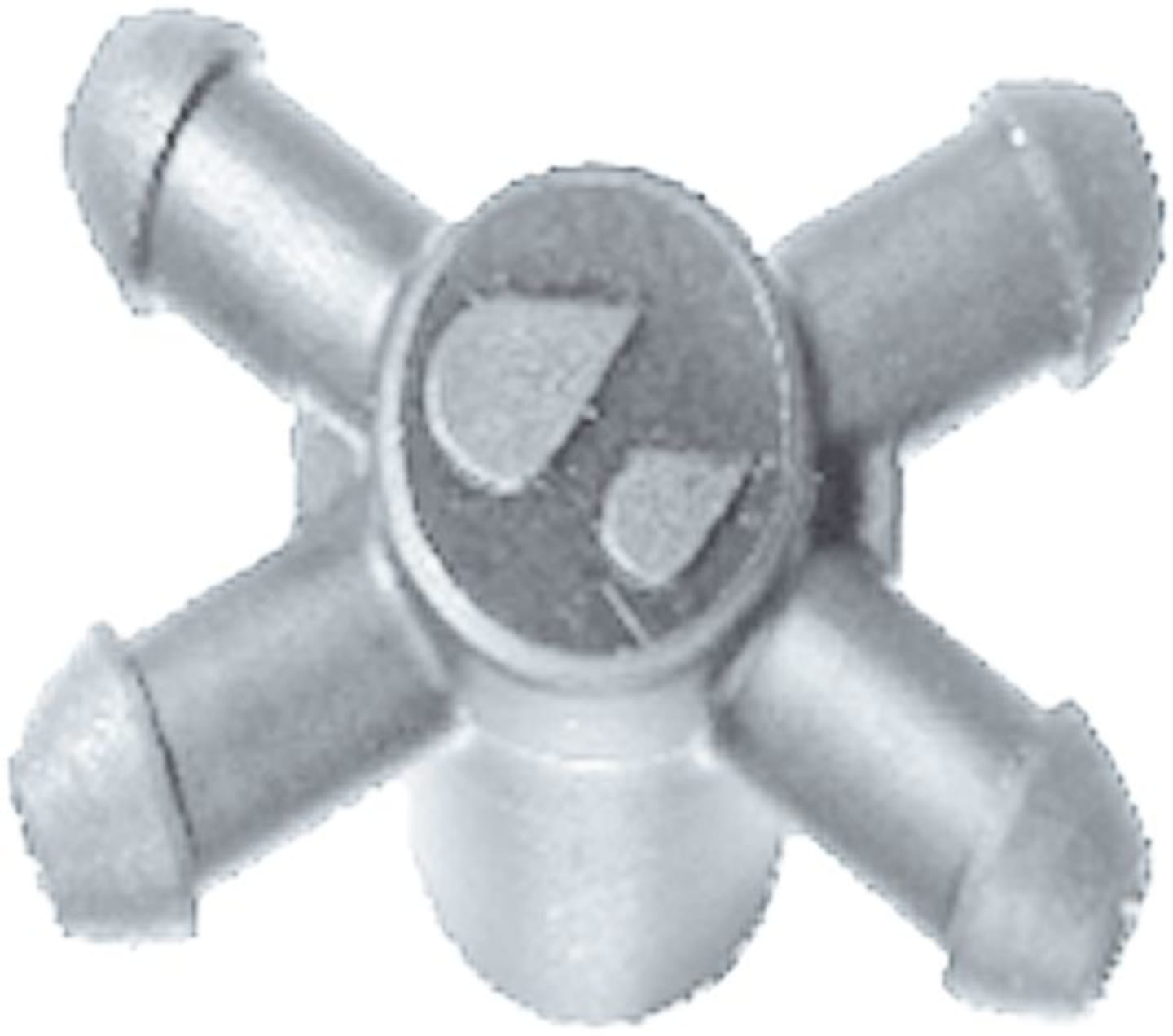 NETAFIM™ Adapter 4-fach, für Tropfer mit Nippelauslass, Microschlauch 3 x 5 mm, 32000-002590