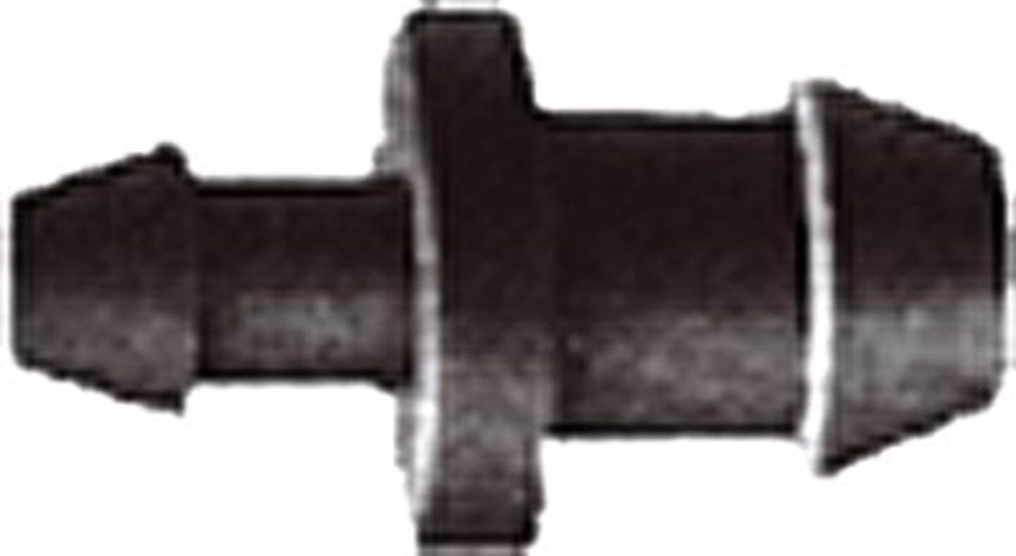NETAFIM™ Verbinder gerade Stachel 3 mm; Stachel 7 mm, für Microschlauch 3 x 5 mm, Einzeltropfer, 32000-001000