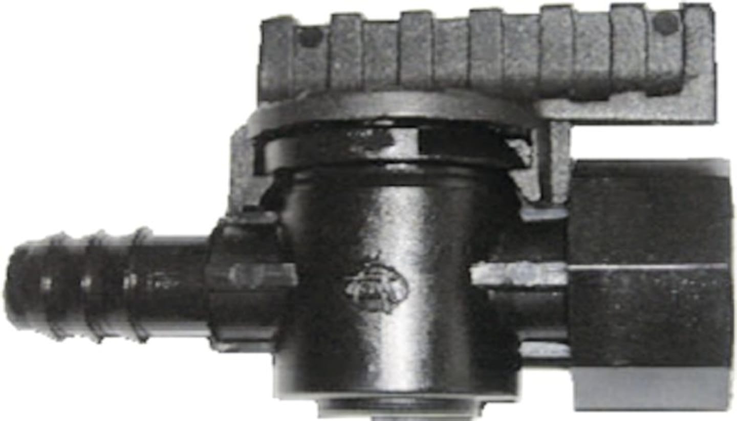 NETAFIM™ Kugelhahn 16 mm x 3/4" IG, für dickwandiges Tropfrohr, Kunststoff, 76220-008570