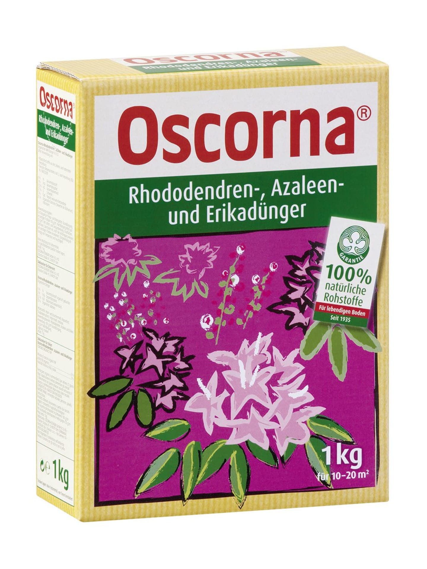 Oscorna® Rhododendren NPK 6+3+0.5 Dünger 1 kg Karton