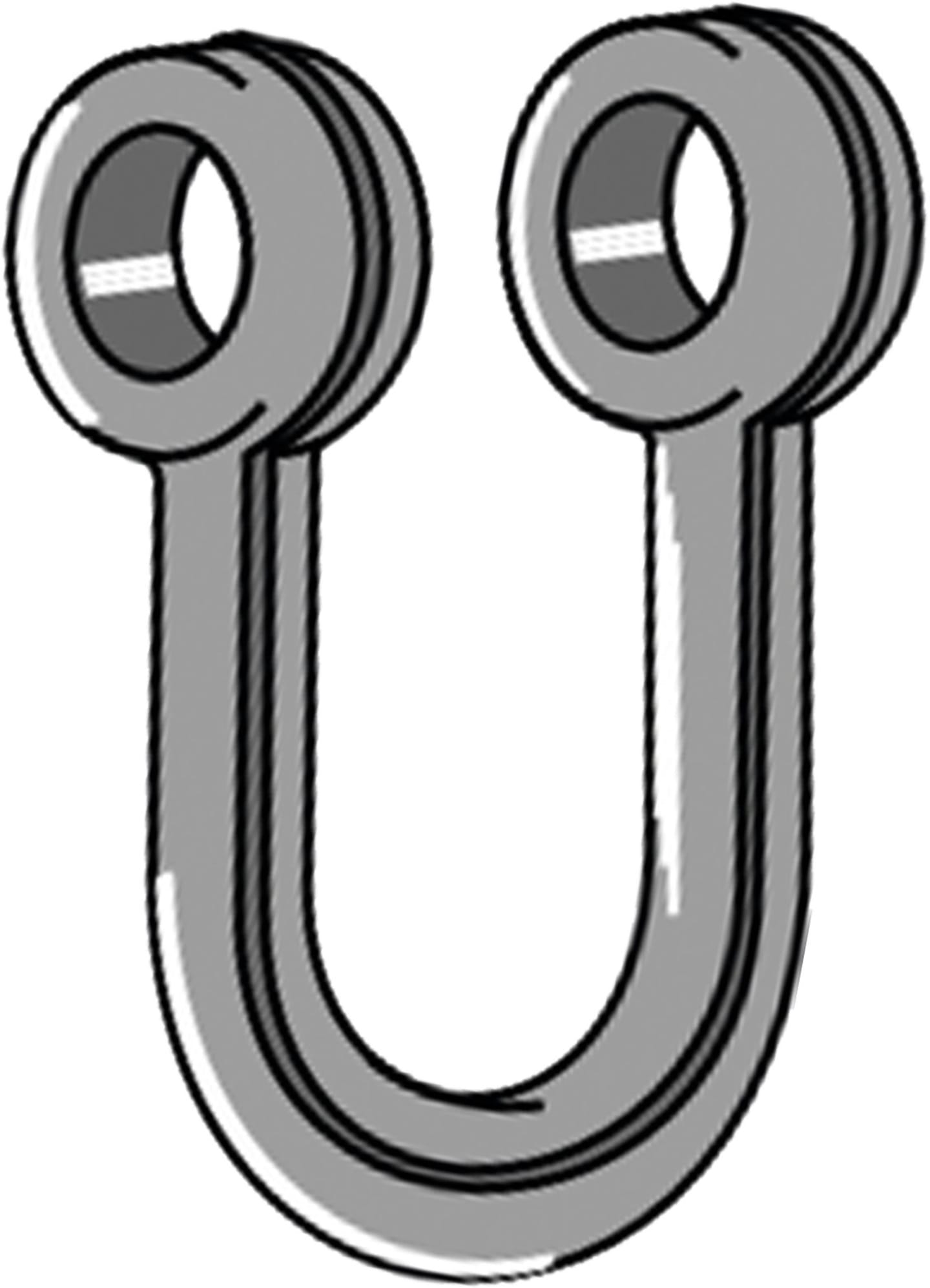 Industriehof® Schäkel gerade, Bohrung 10 mm, für Fischer, 63-HAN-73