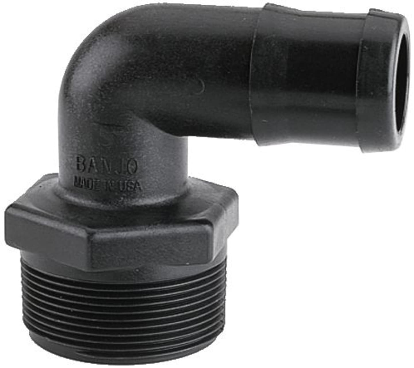 Agrotop Schlauchtülle 90 °, gebogen, mit Außengewinde NPT, 1 1/2" AG NPT, 10332