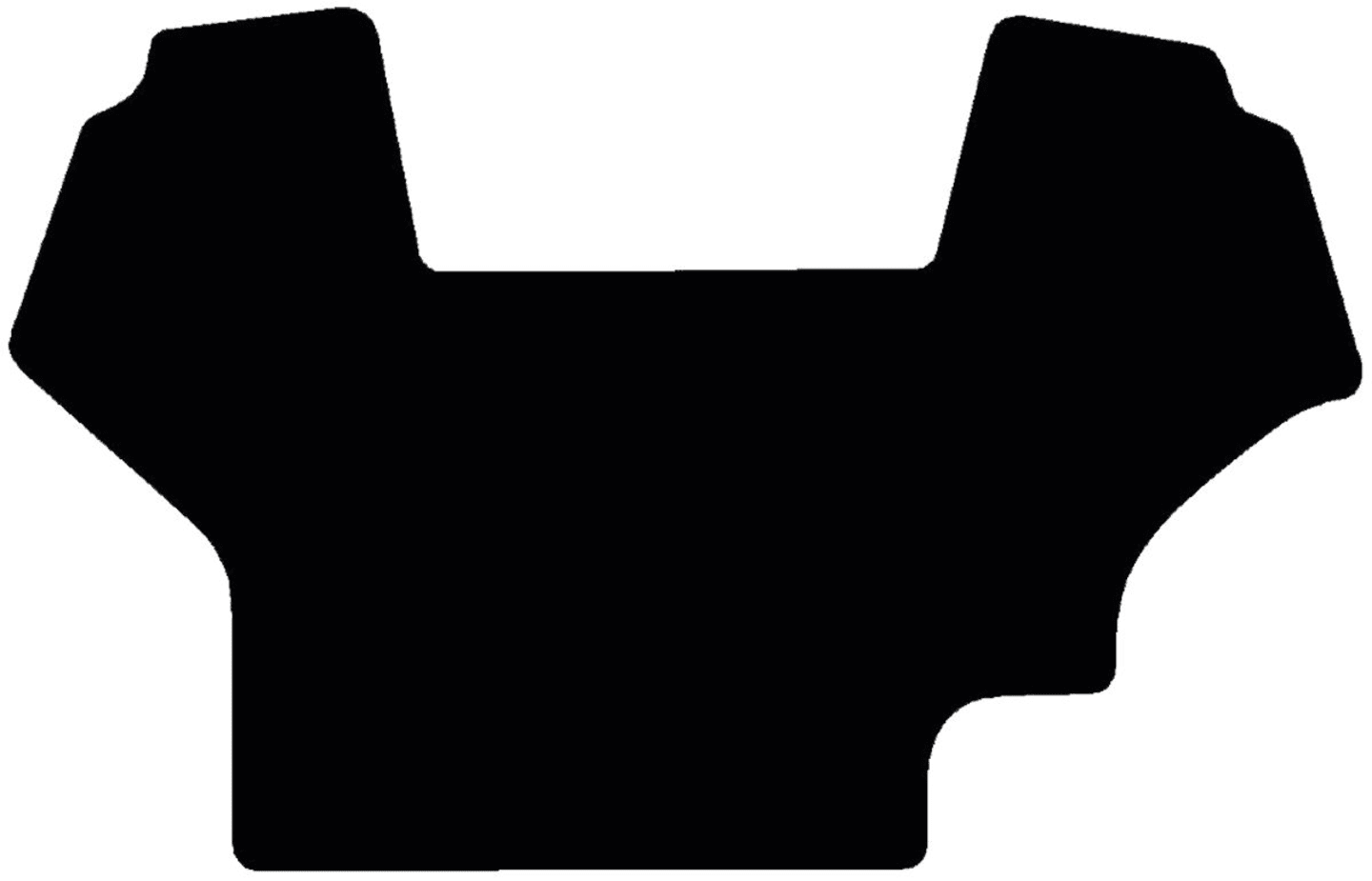 Fußmatte Velours schwarz, für Case IH Traktor CS 78, 86, 94, ab Bj. 97