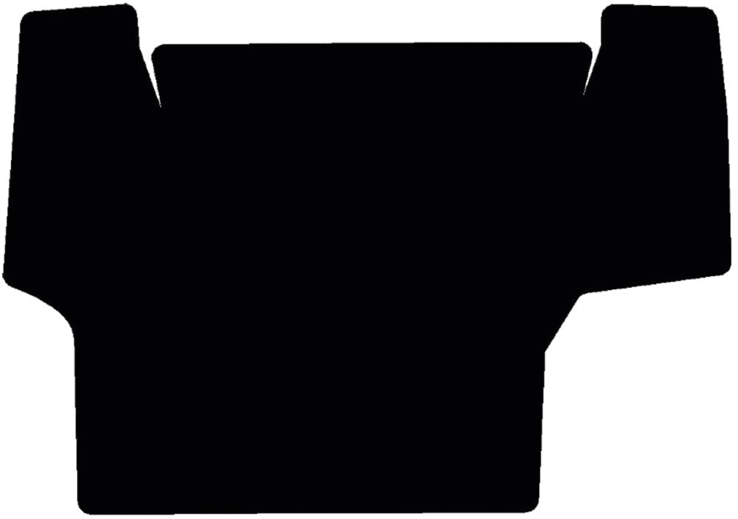 Fußmatte Velours schwarz, für Deutz-Fahr Traktor AgroStar 6.00, Bj. 90 – 97