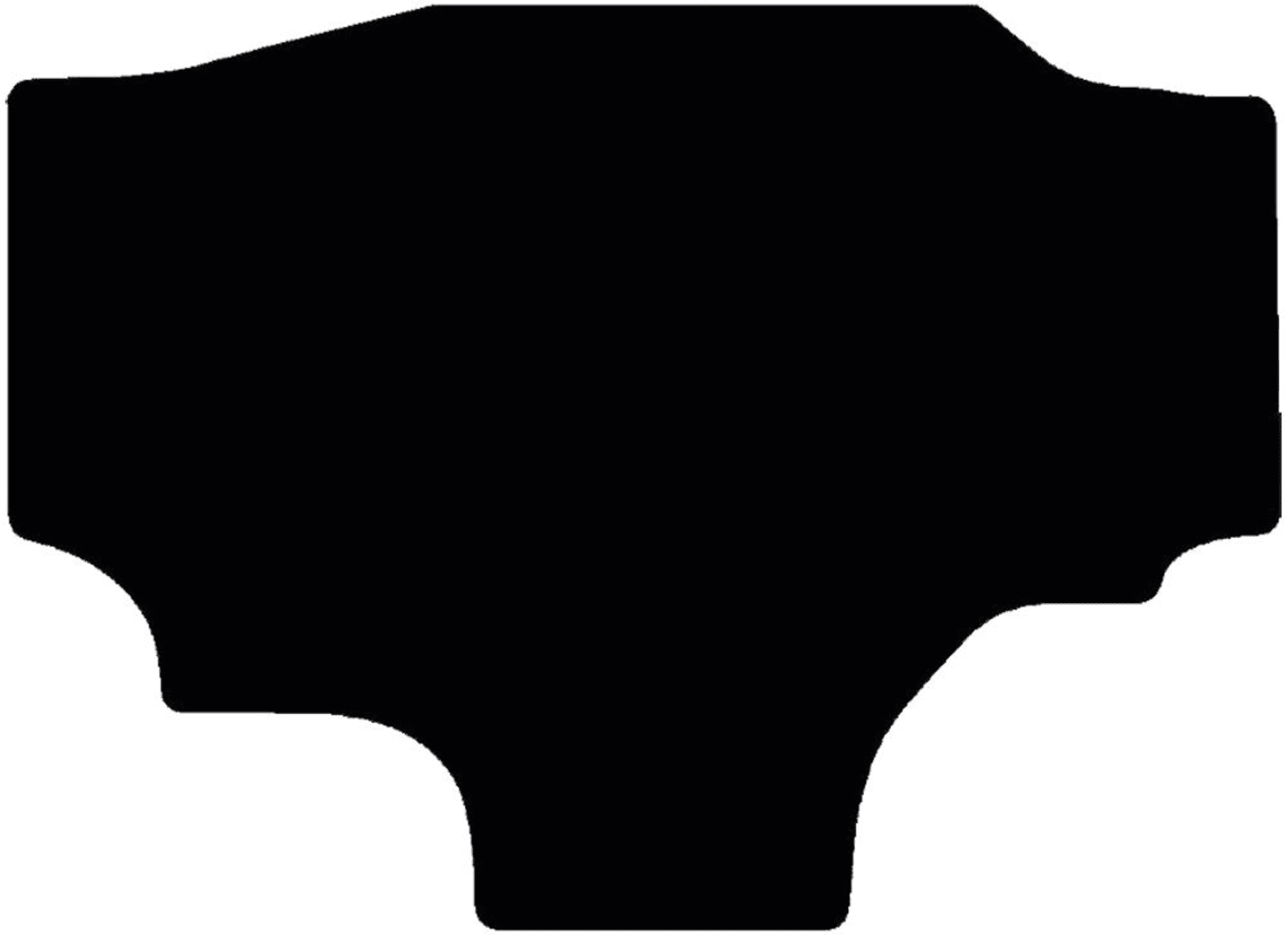 Fußmatte Velours schwarz, für Deutz-Fahr Traktor Agroxtra, ab Bj. 90