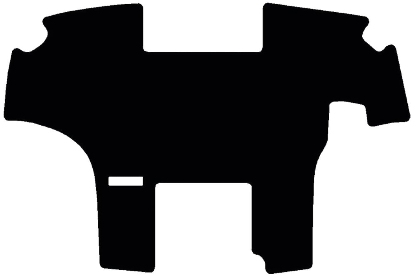 Fußmatte Velours schwarz, für John Deere Traktor Serie 7000 R, 8000 R; ab Bj. 14