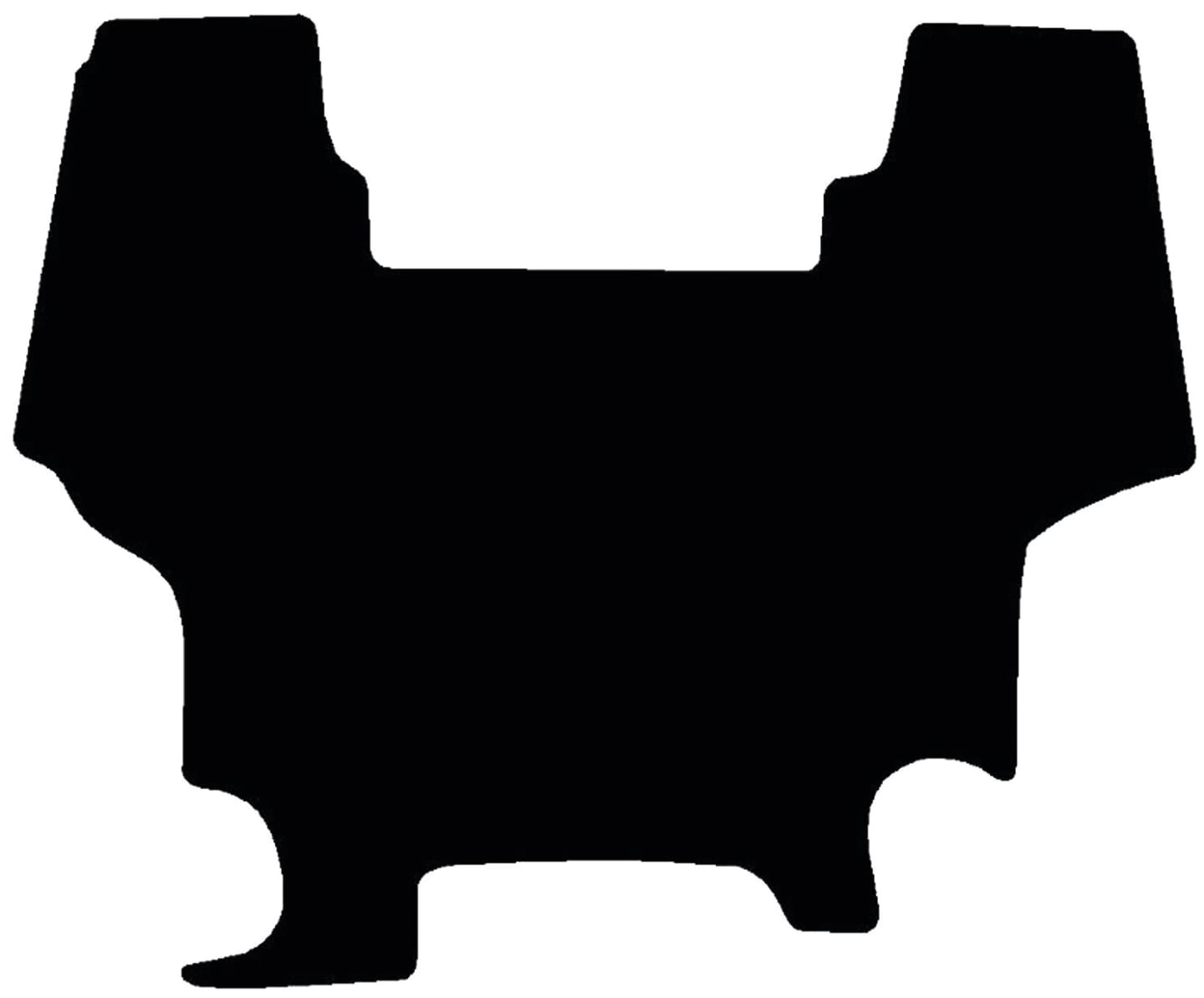 Fußmatte Velours schwarz, für Ford New Holland Traktor Serie TL, TLA bis Bj. 14