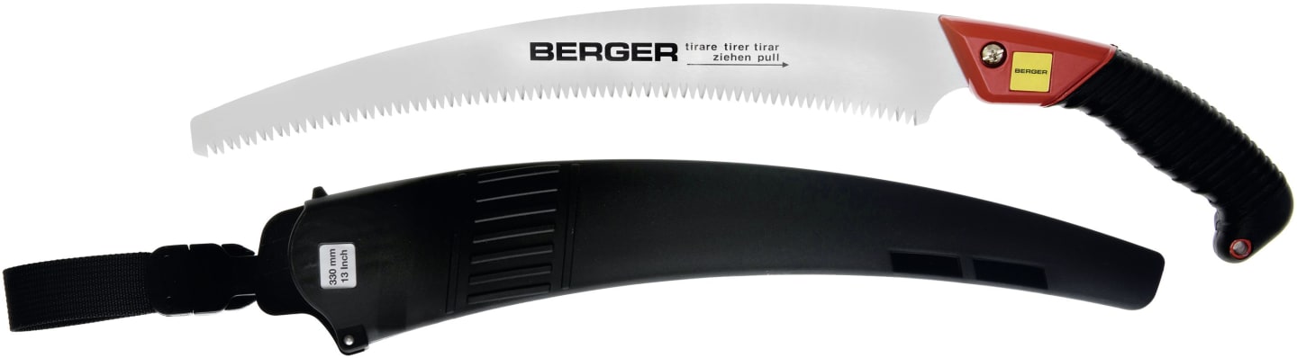 Berger Astsäge 330 mm, mit Kunststoffgriff, inkl. Schutzköcher, 64850