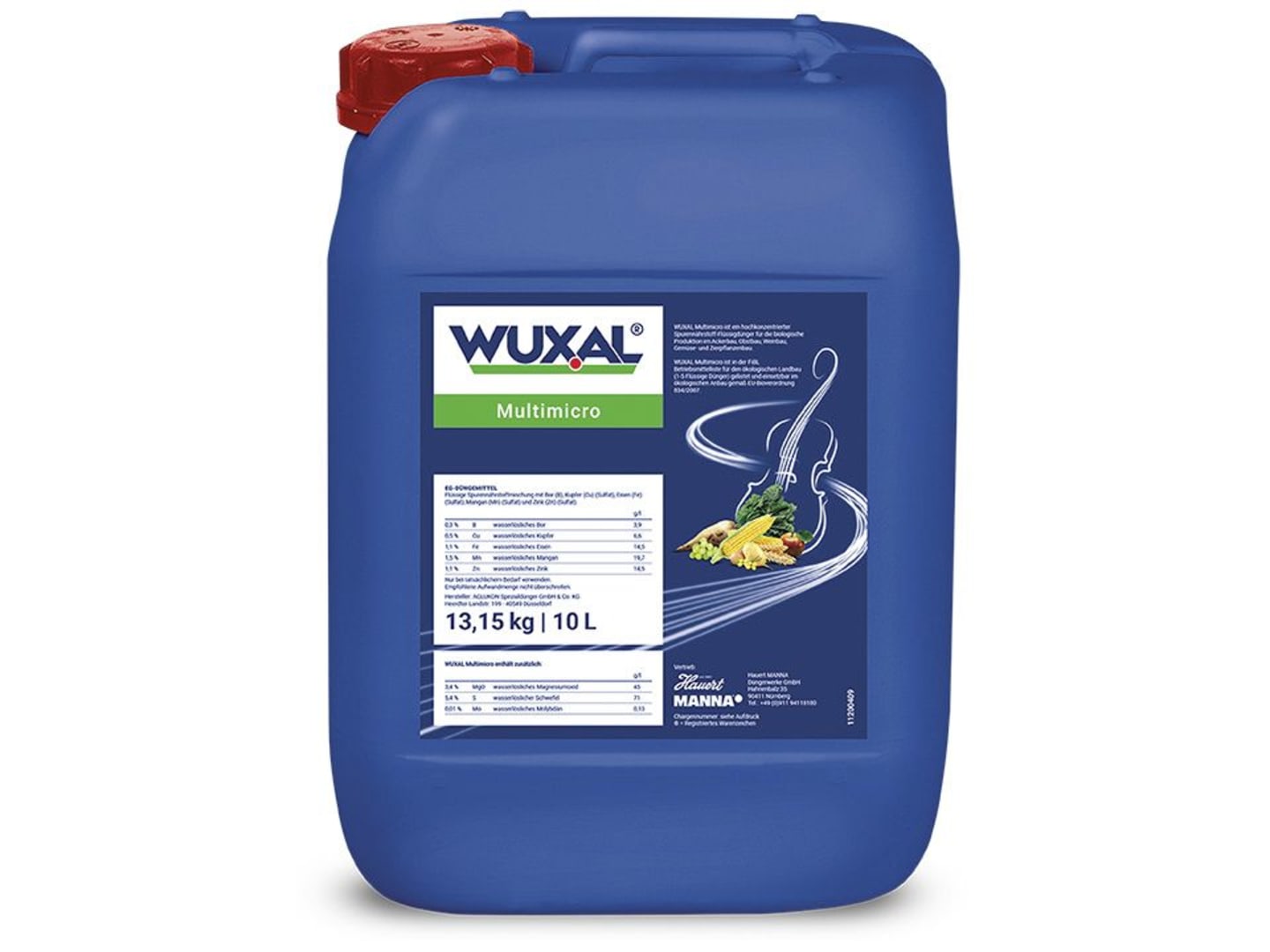 WUXAL® Multimicro Flüssigdünger zur spurennährstoffbetonten Blattdüngung 10 l Kanister flüssig