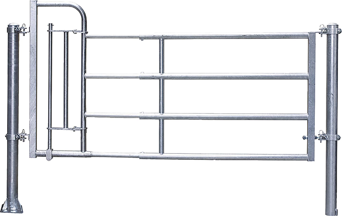 Patura Abtrennung "R4", 345 – 445 cm, mit Personenschlupf, 4 Horizontalstreben, 323522