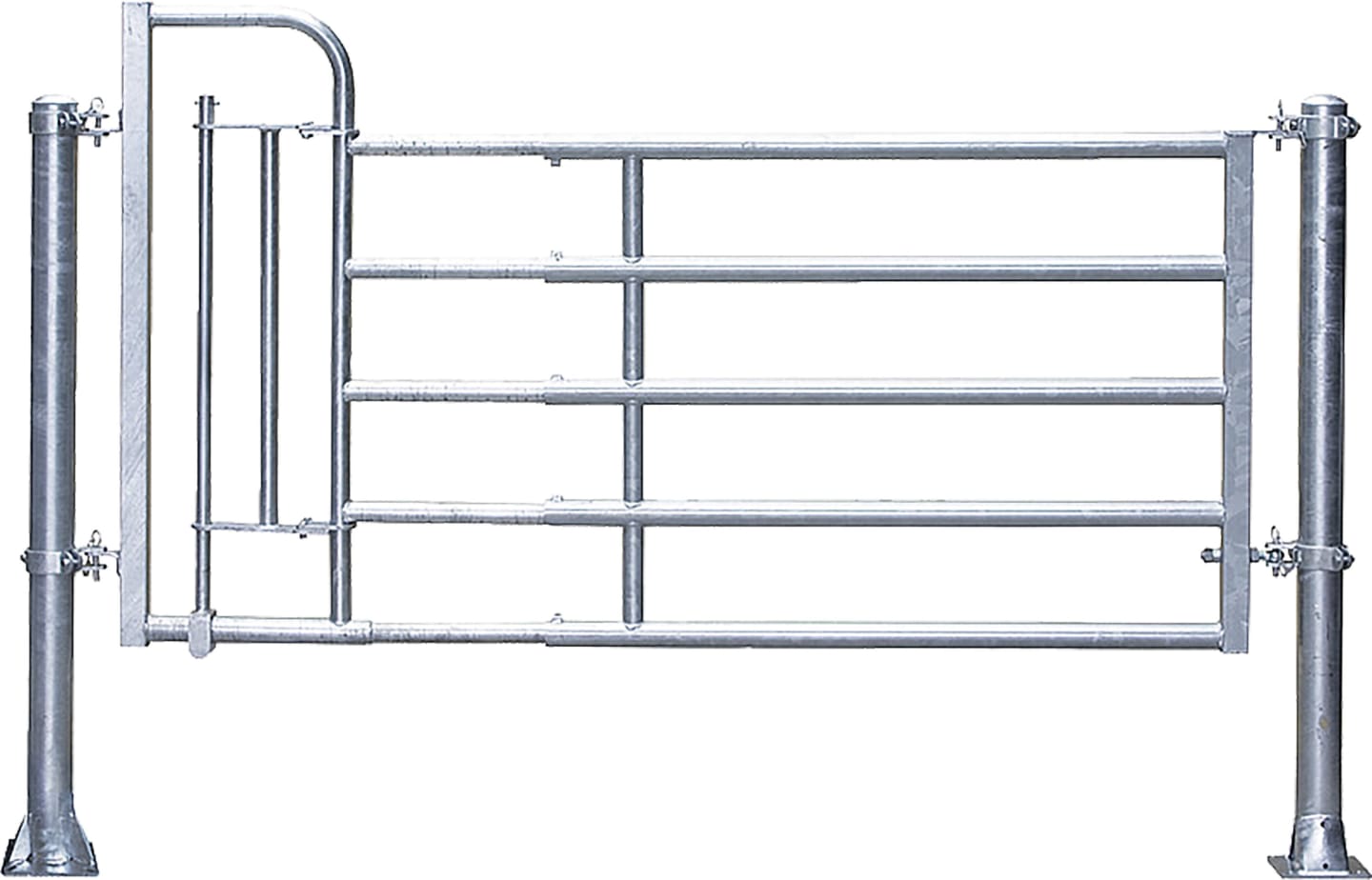 Patura Abtrennung "R5", 345 – 445 cm, mit Personenschlupf, 5 Horizontalstreben, 323552