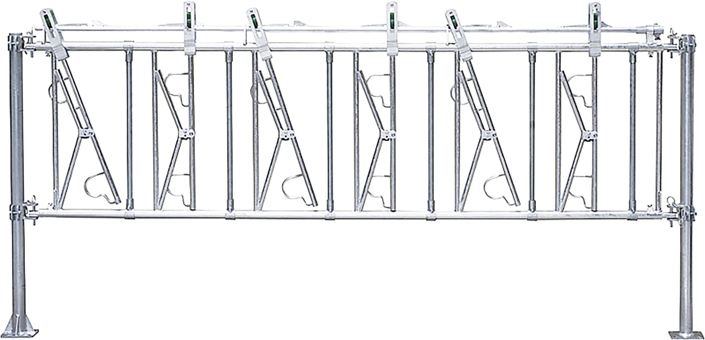 Patura Fressgitter "SSV" 246 – 266 cm 5 Fressplätze, für Kälber, , 322001