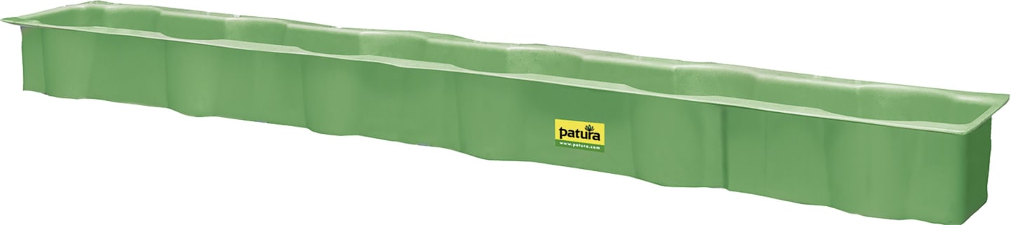 Patura Futtertrog Breite 250 cm, 5 Fressplätze, mit Eimereinsatz, für Kälber und Fressgitter SSV, 322041