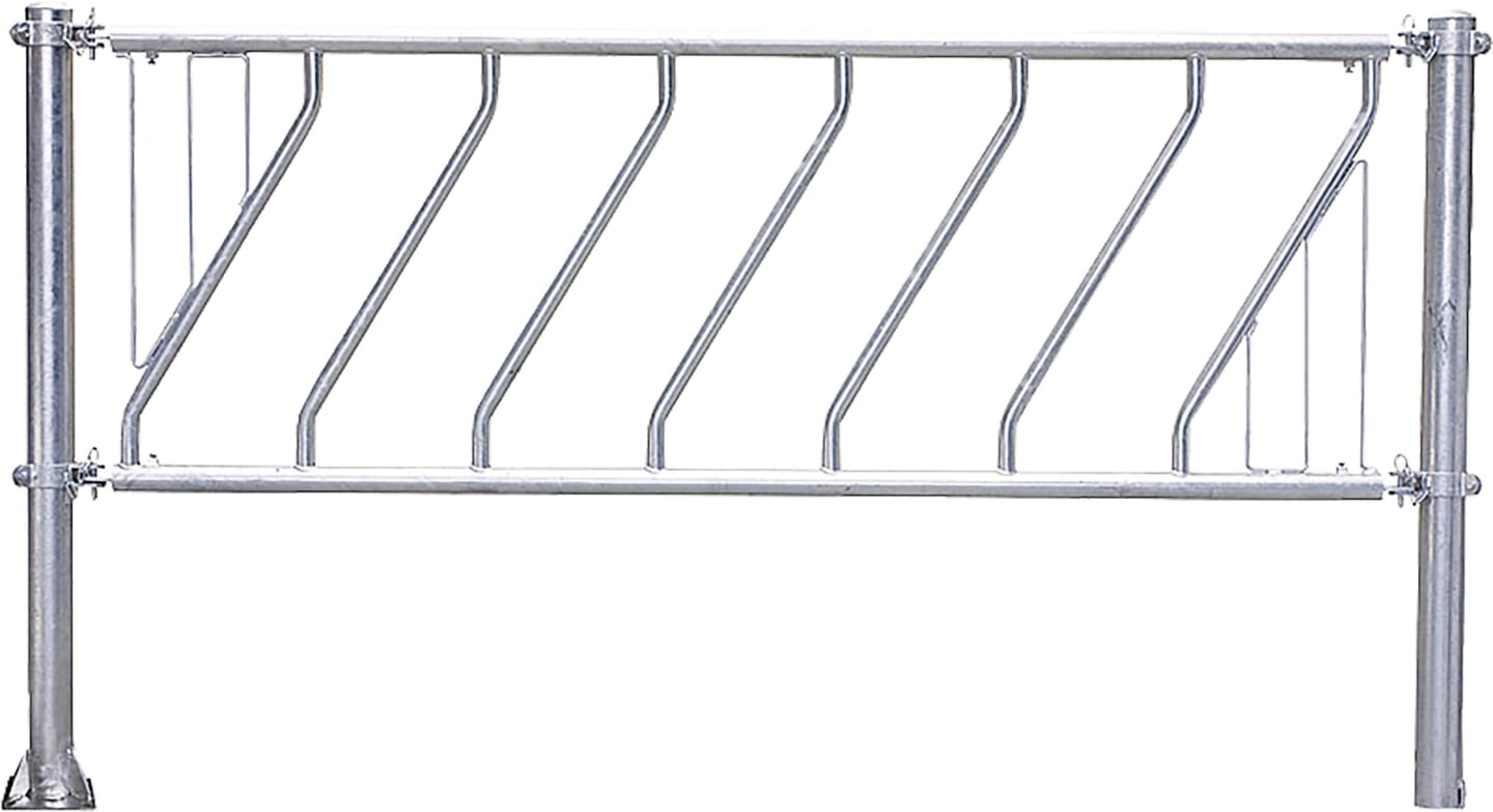 Patura Fressgitter für Jungvieh, 500 cm, schräg, 12 Fressplätze, 334125