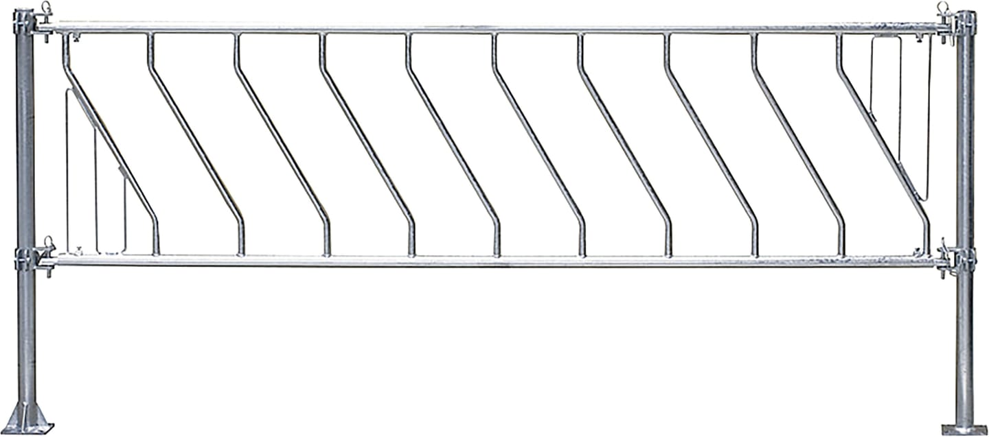 Patura Fressgitter 250 cm 7 Fressplätze, für Kälber, schräg, 334052