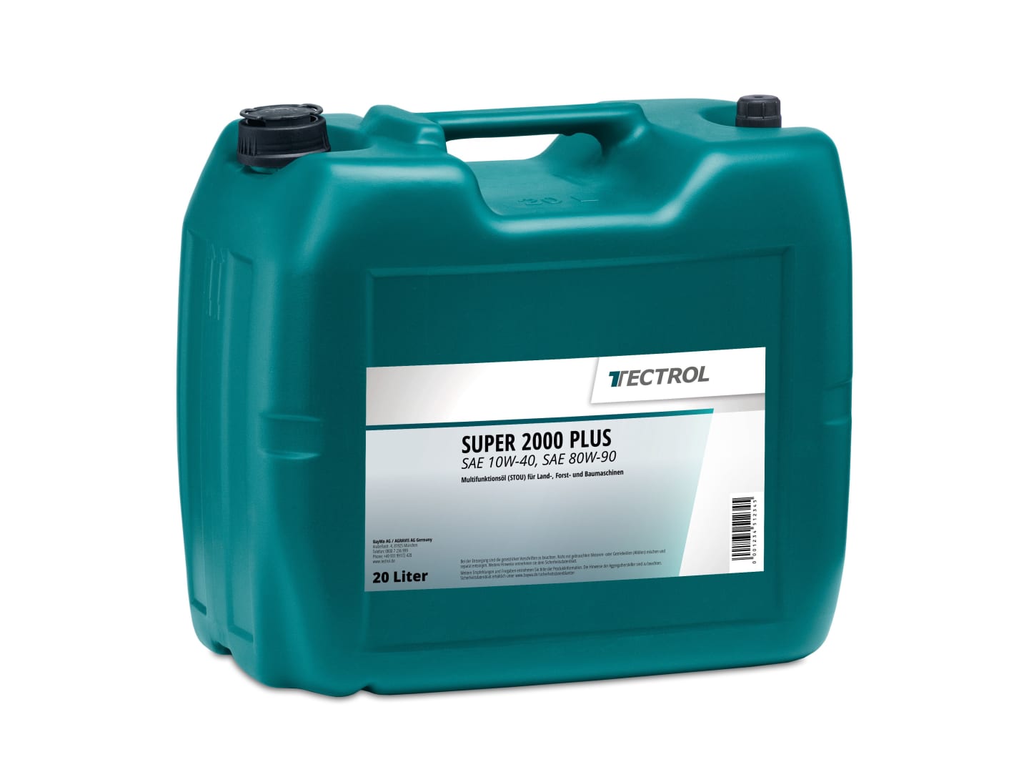 TECTROL SUPER 2000 PLUS 20 l Kanister SAE 10W-40 – SAE 80W-90 Multifunktionsöl UTTO / STOU, Nasse Bremsen