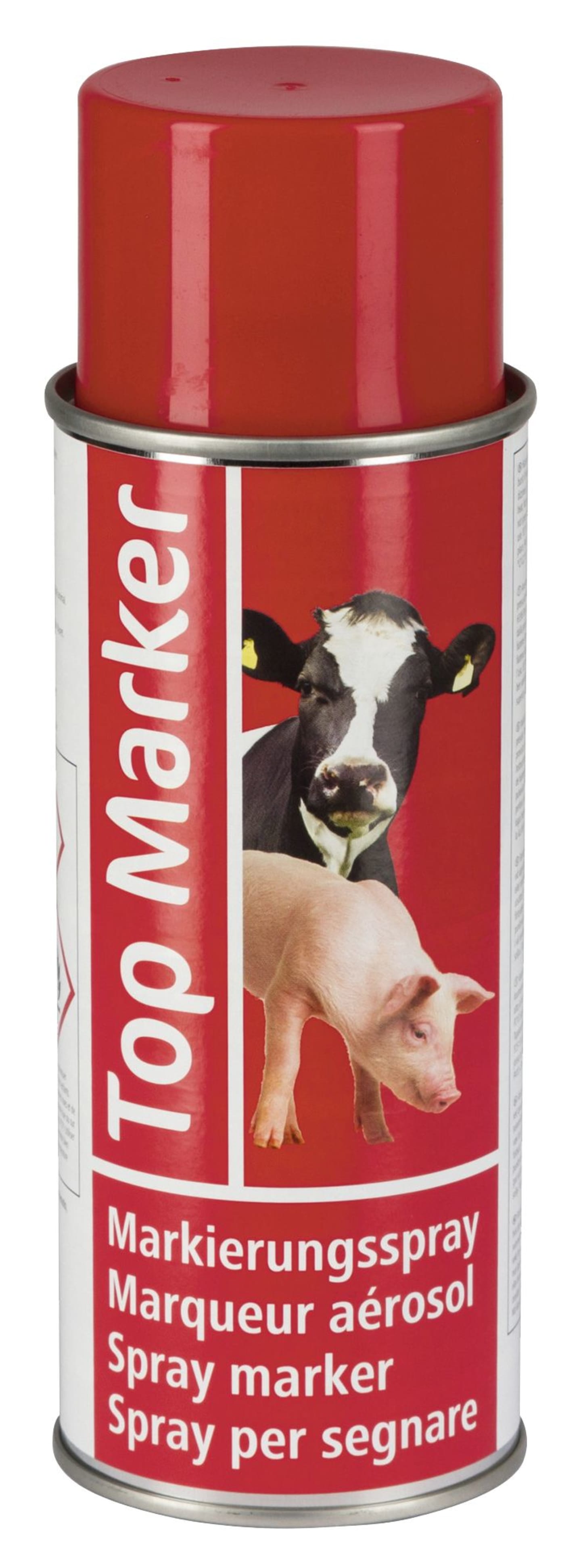 TopMarker Markierungsspray rot, 500 ml, für Tierkennzeichnung, 20156