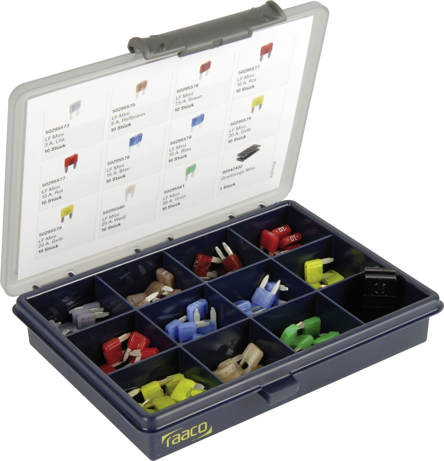 Herth + Buss Flachstecksicherung-Sortiment "Mini" 3 – 30 A, 111 St., 54 295 570