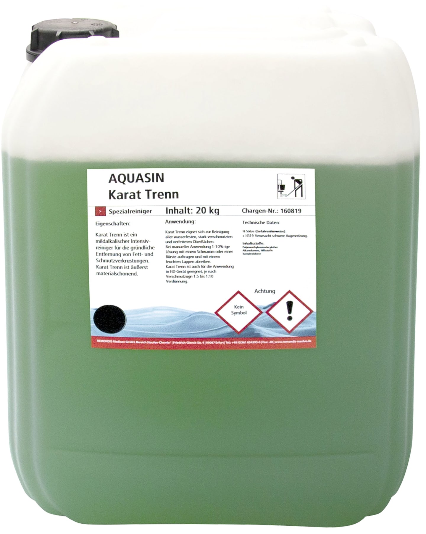 Kaltreiniger "Aquasin Karat Trenn", 20 kg