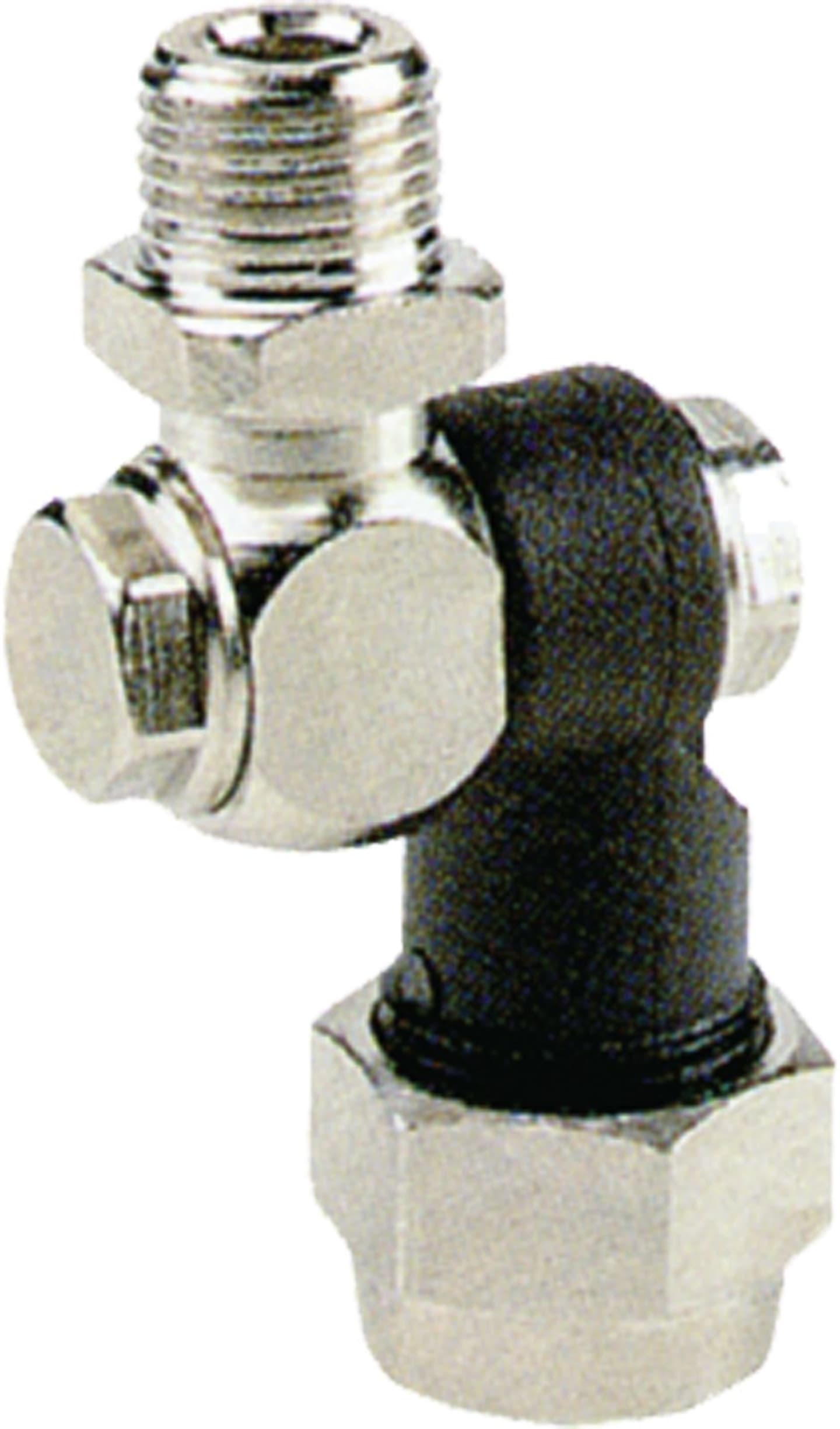 Agrotop Düsenhalter für 1 Düse, G 1/4" IG (Eingang); G 3/8" AG (Düsenanschluss), mit Drehgelenk, Messing; Kunststoff, 12665
