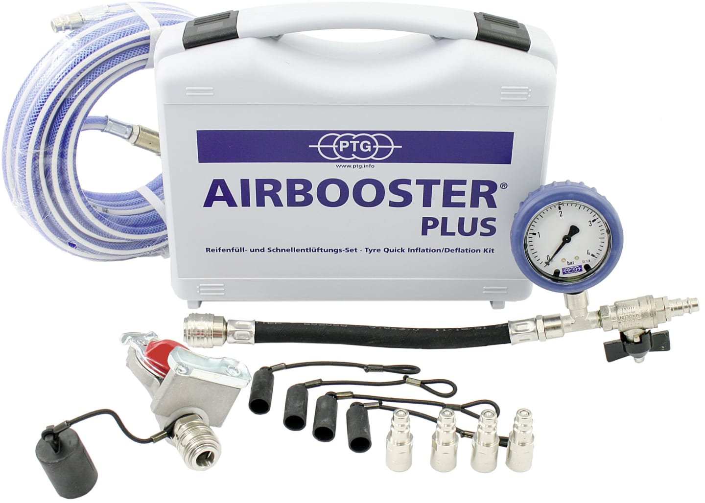 PTG Reifenfüll- und Schnellentlüftungsset "Airbooster® Plus", PTG-Y-100-011