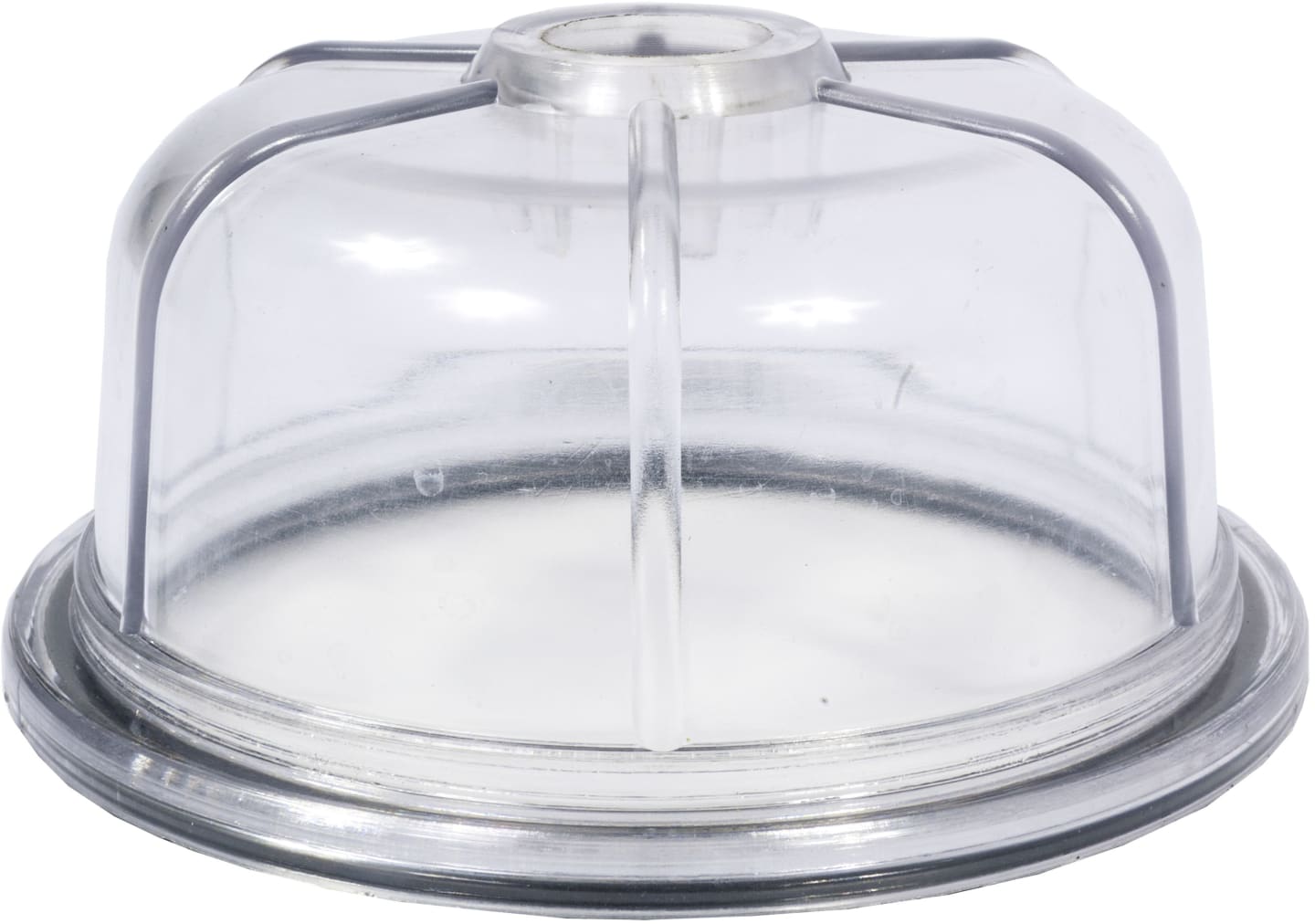 Hücobi Klarsichttasse Plexiglas, mit Bohrung, für Syphonabscheider RIV, Alu-Ausführung, 8249 000003