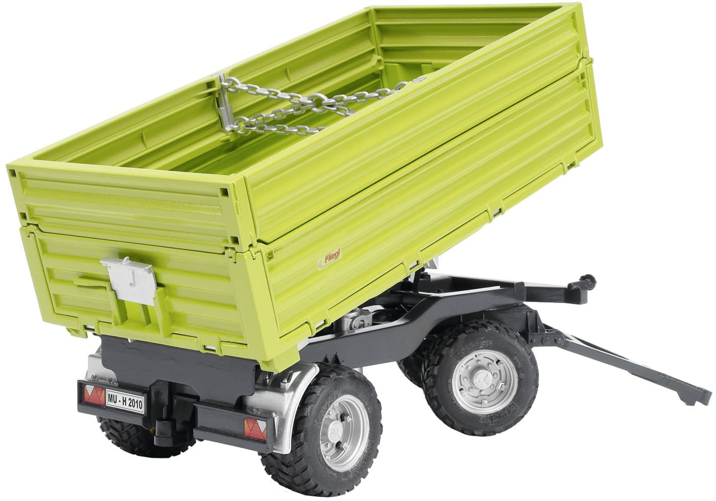 Bruder® Modell "Fliegl 3-Seitenkipper" mit Aufsteckbordwand 1:16, 02203