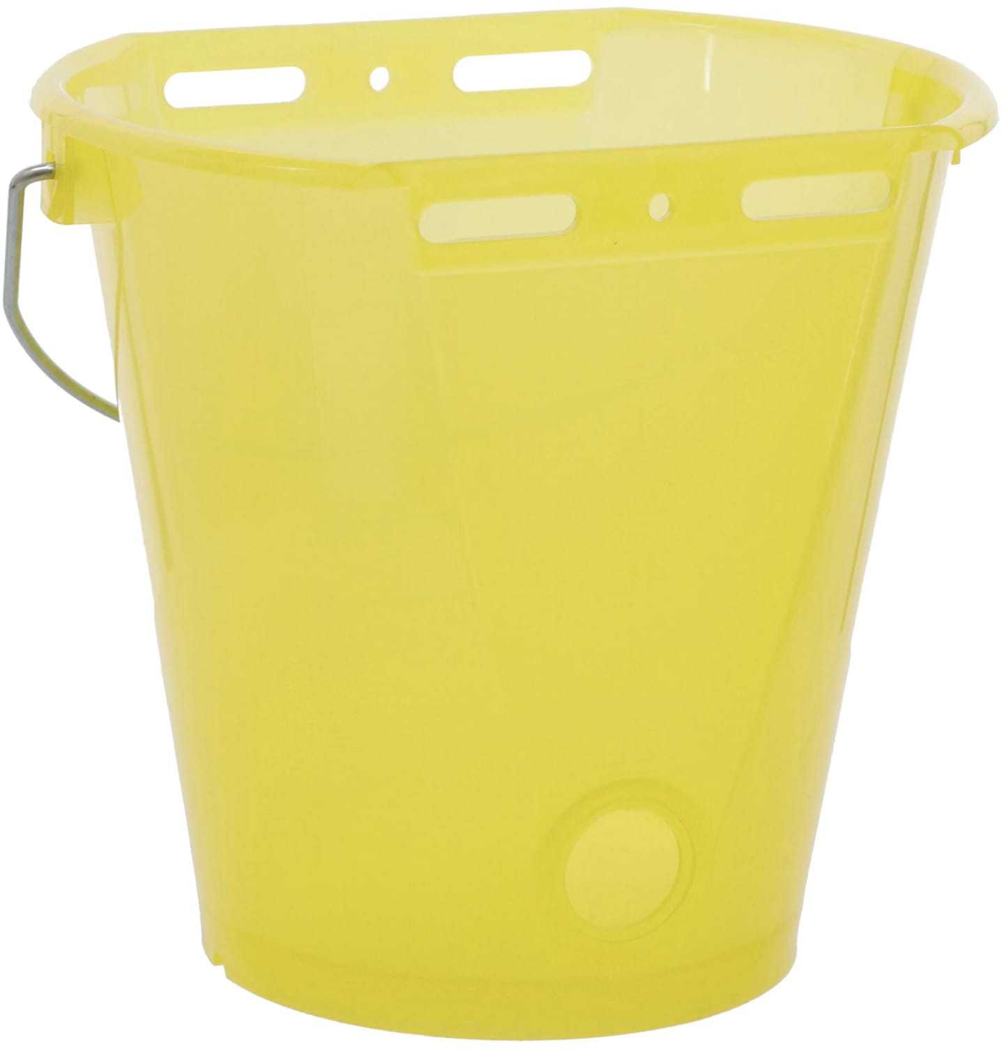 KERBL Kälbertränkeeimer 8 l rund 1 x Eimer/ohne Ventil/Sauger, Kunststoff (lebensmittelecht), gelb; transparent, 14267