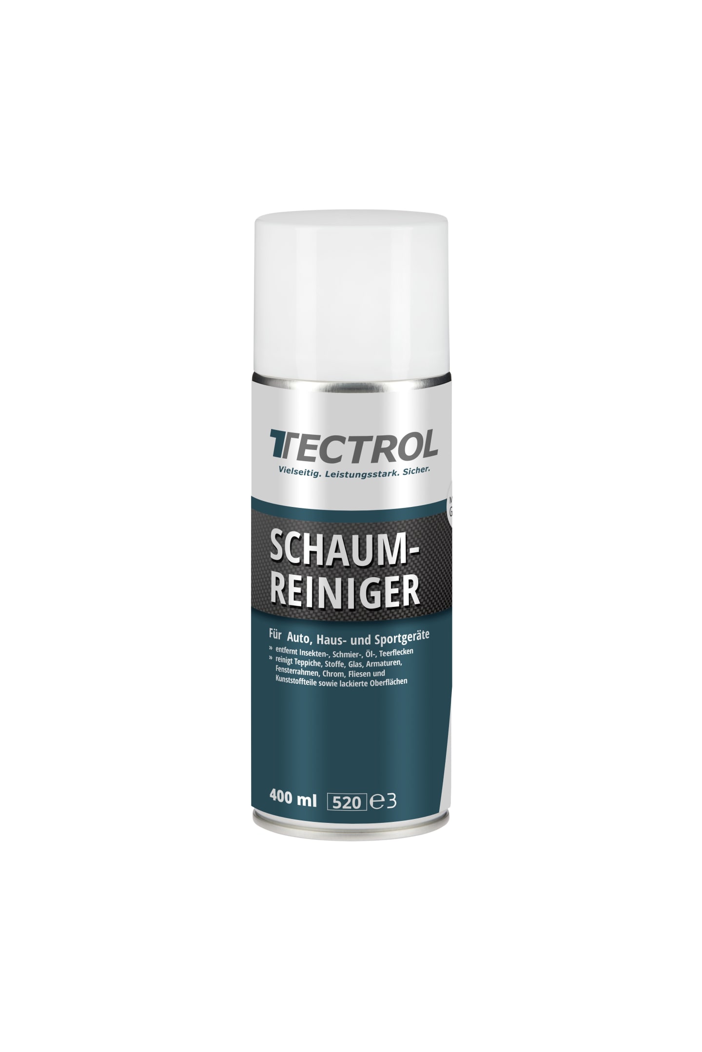 TECTROL SCHAUMREINIGER 400 ml Spray Reiniger für Polster, Teppiche, Kunststoffe, Scheiben und Karosserieteile in Fahrzeugen