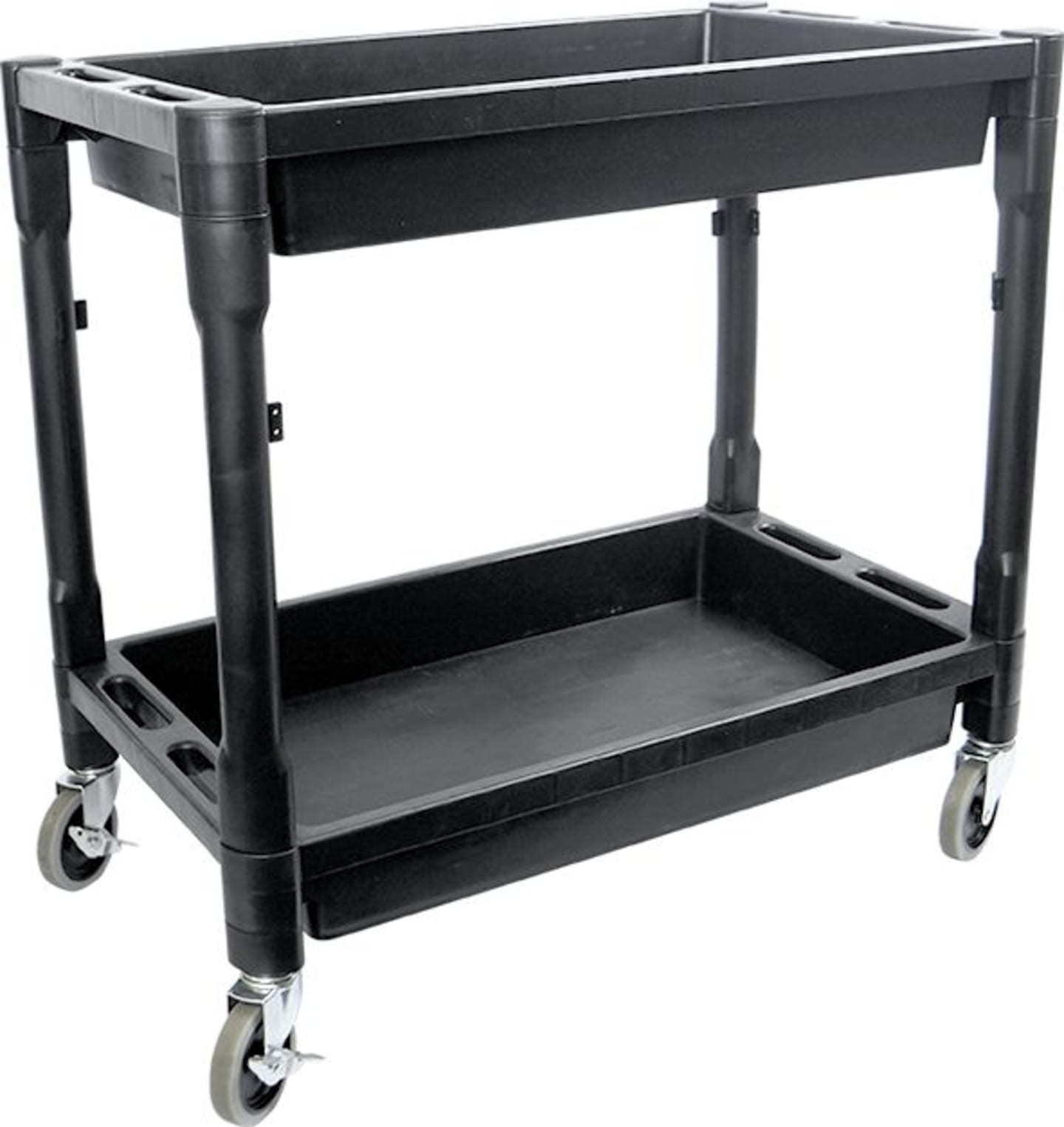 KUNZER Transportwagen 820 x 460 x 780 mm Kunststoff für Ablage von Einzelteilen, Auffangen von Flüssigkeiten, 7TW02