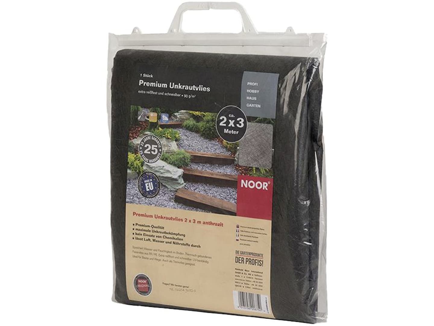 NOOR Unkrautvlies Premium 90 nachtgrau 1 x 5 m