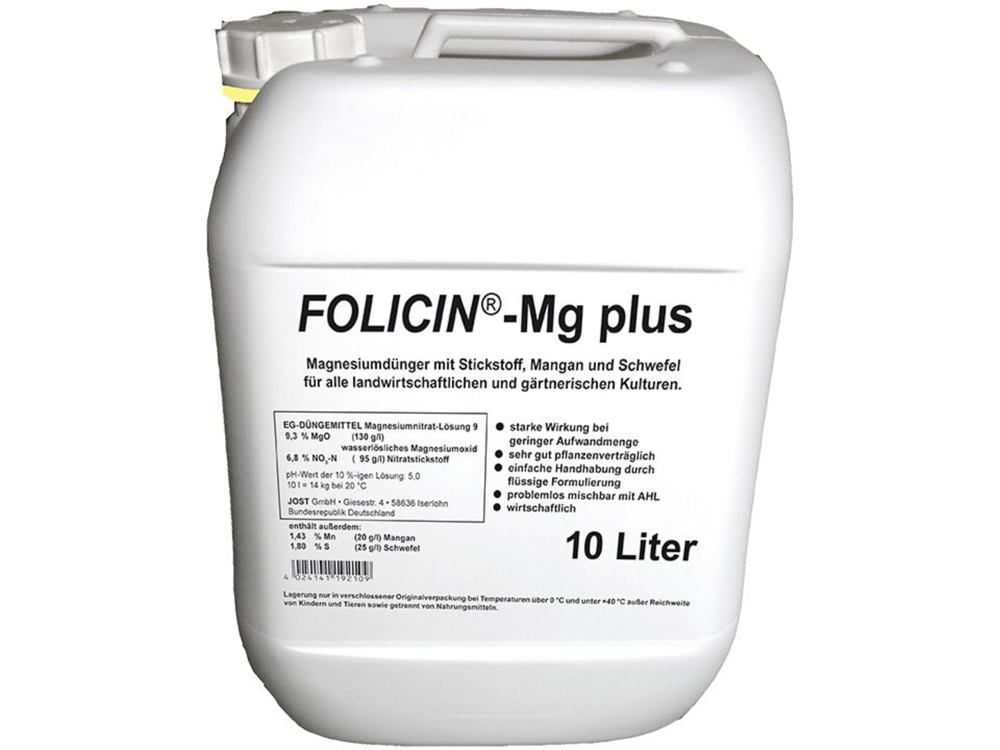 JOST FOLICIN-Mg plus flüssig 10 l Kanister flüssig