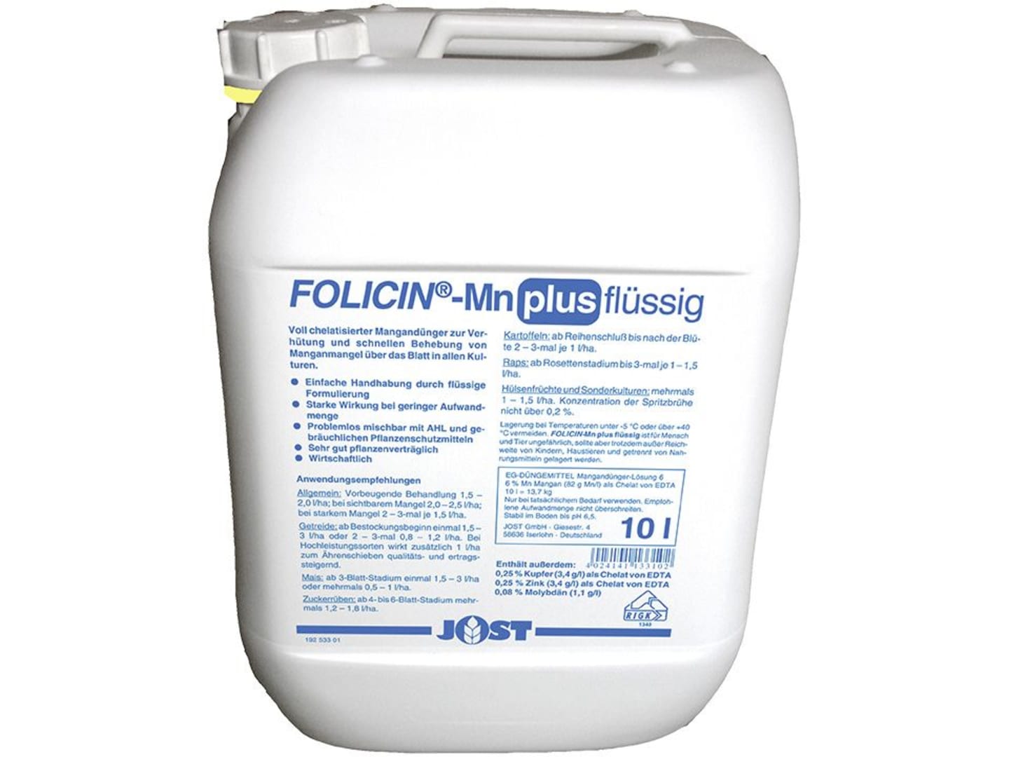 JOST FOLICIN-Mn plus flüssig 10 l Kanister flüssig