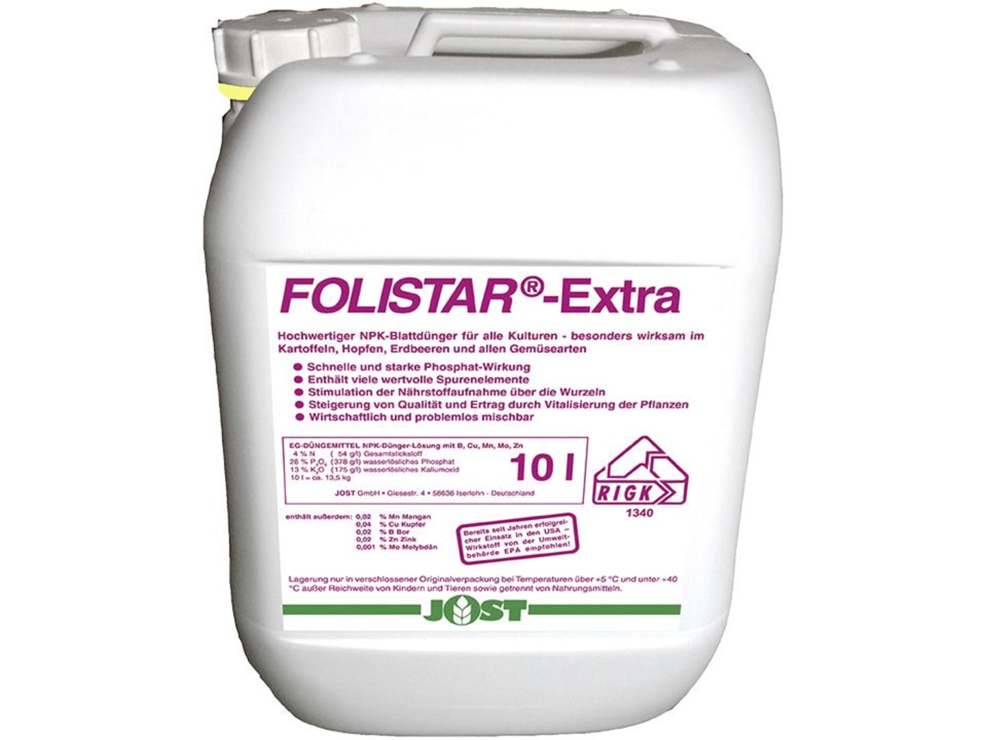 JOST Folistar®-Extra 10 l Kanister flüssig