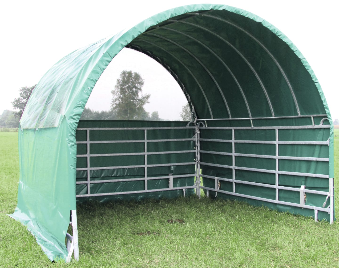 Growi® Weidezelt 3,60 x 3,25 x 3,60 m für Pferde, ohne Panels, 990007