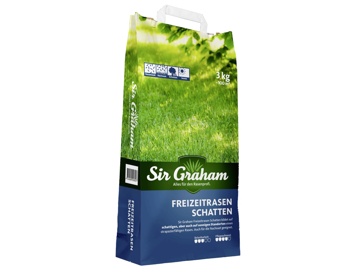 Sir Graham Freizeitrasen Schattenrasen 3 kg Sack 100 m²