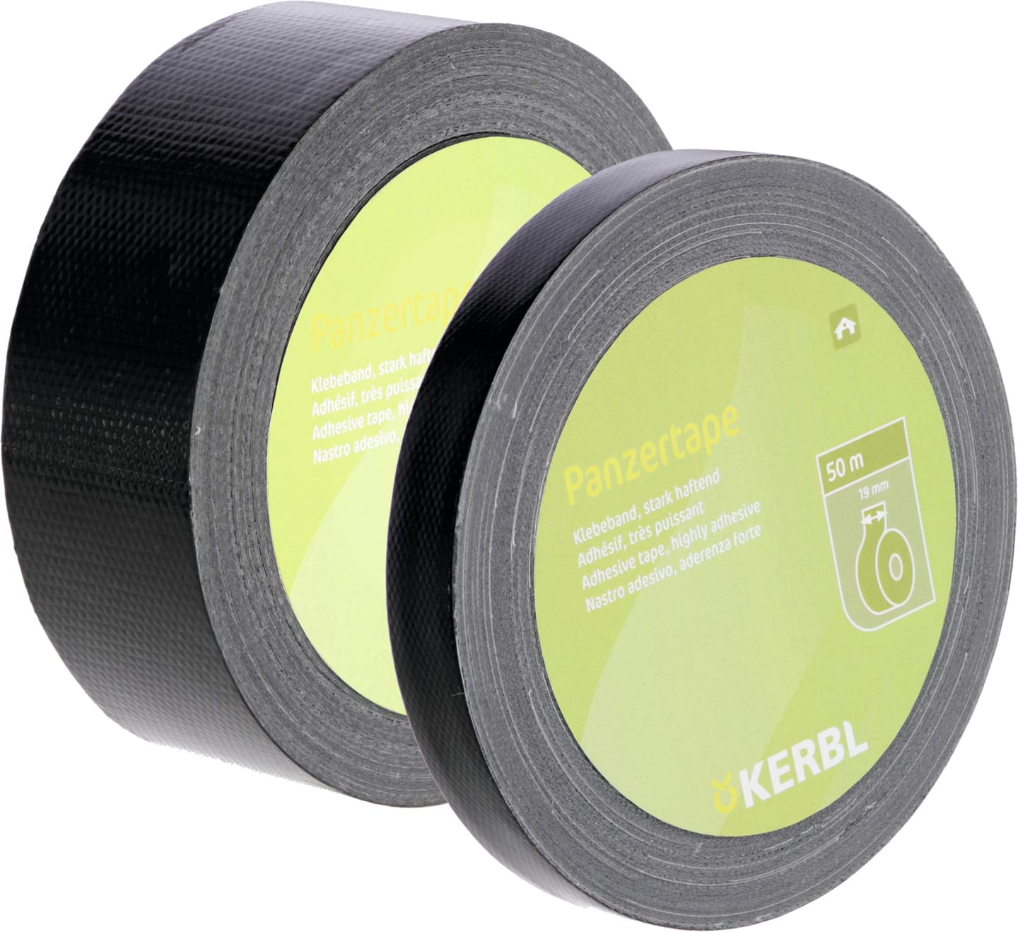 KERBL Panzerklebeband 50 mm x 50 m, schwarz, 291336