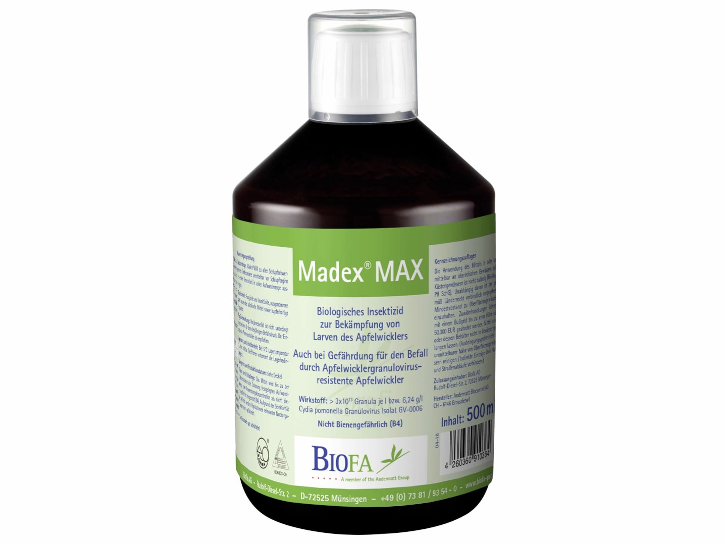BIOFA Madex MAX Insektizid gegen Apfelwicklerlarven