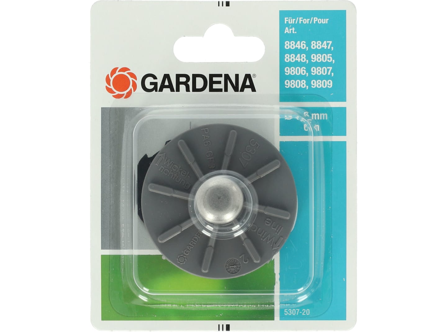 GARDENA Ersatzfadenspule für Turbotrimmer, grau, 05307-20
