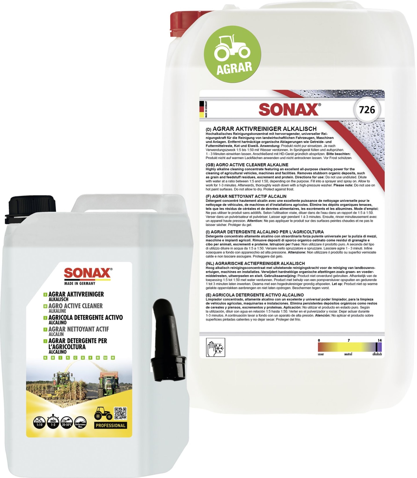 Sonax® Maschinenreiniger "Agrar" alkalisch, für hartnäckige Verschmutzungen